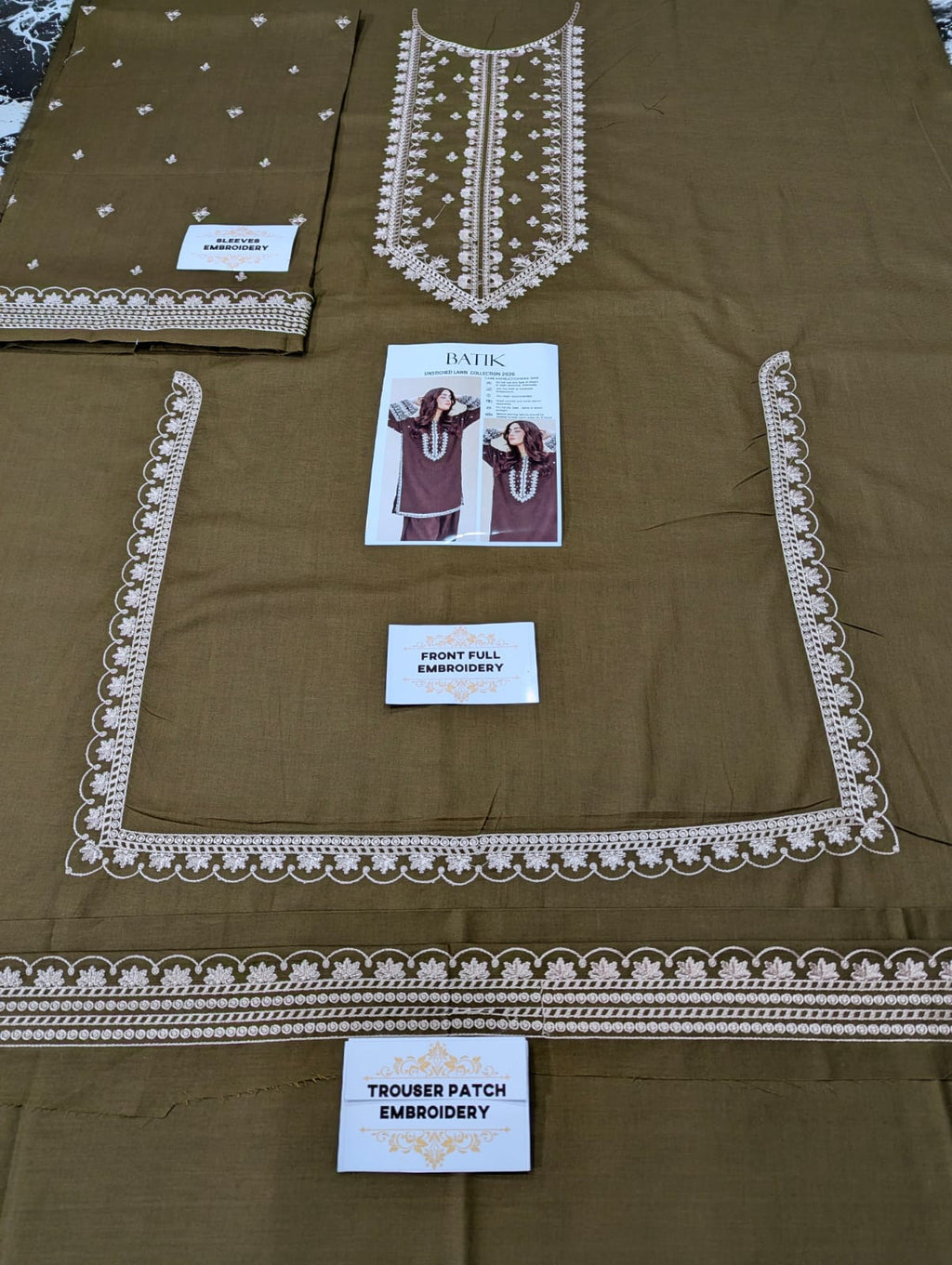 LAWN EMBROIDERED 2pc 1638