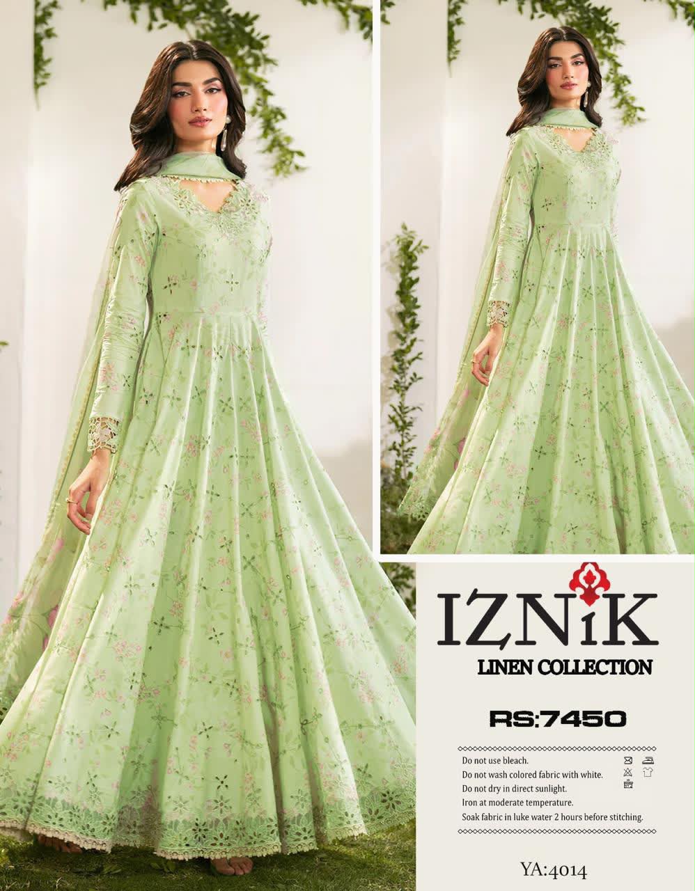 Linen 3pc print, Linen dupatta | unstitch | winter32