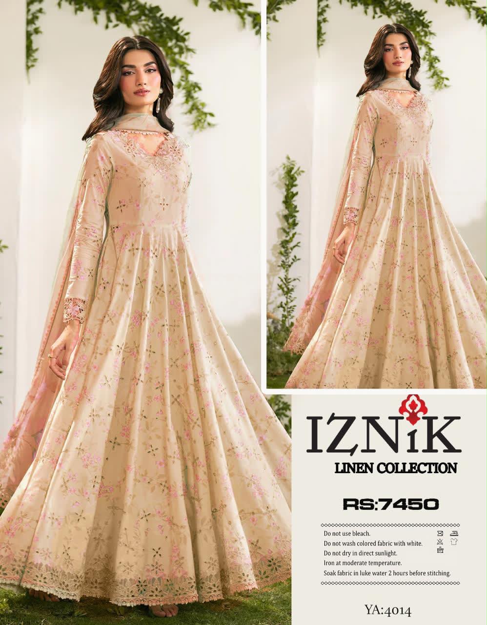 Linen 3pc print, Linen dupatta | unstitch | winter29