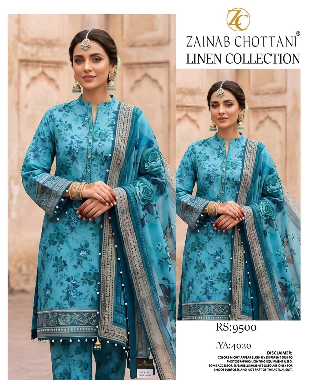 Linen 3pc print, Linen dupatta | unstitch | winter24