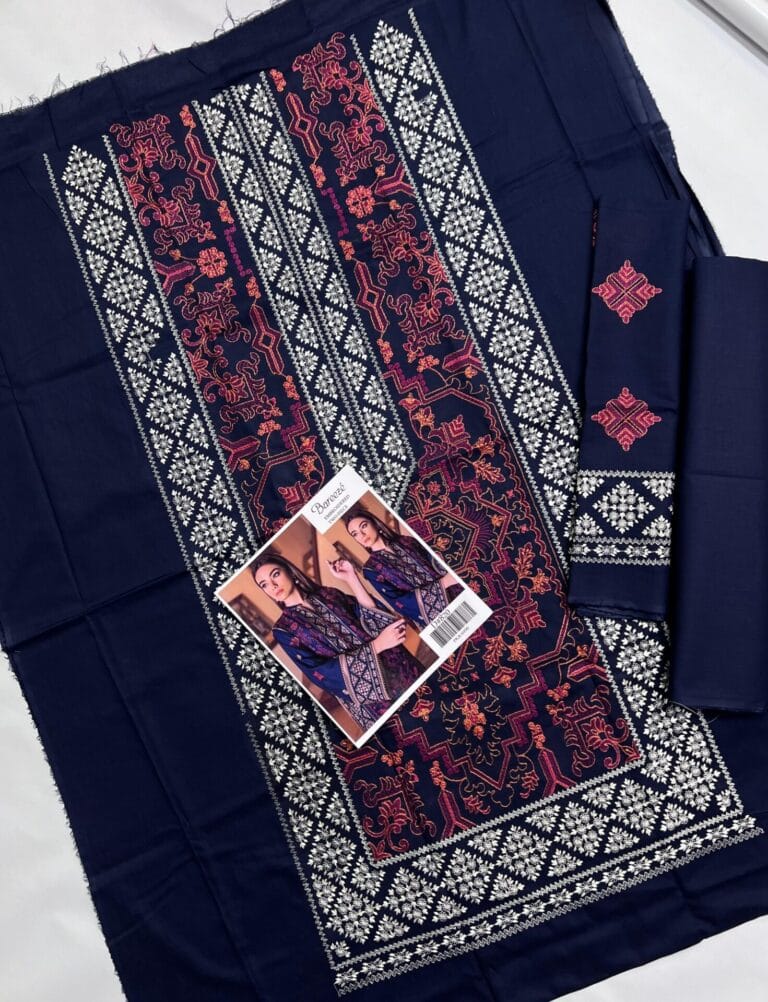 Winter Dhanak Fabric Embroidered | Unstitch 2-Piece Suit | Shirt & Trouser D-1116