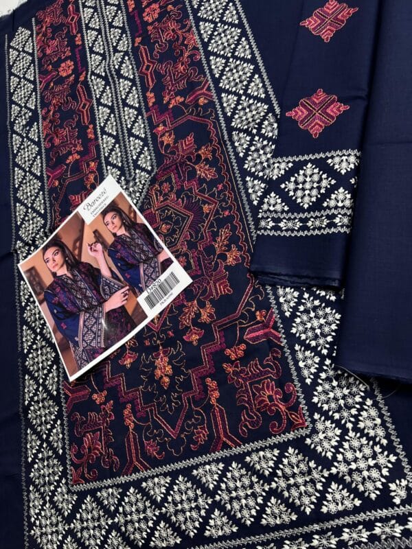 Winter Dhanak Fabric Embroidered | Unstitch 2-Piece Suit | Shirt & Trouser D-1116