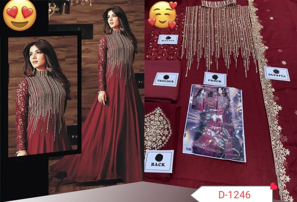 Indian Chiffon Maxi D-1044