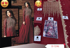 Indian Chiffon Maxi D-1044