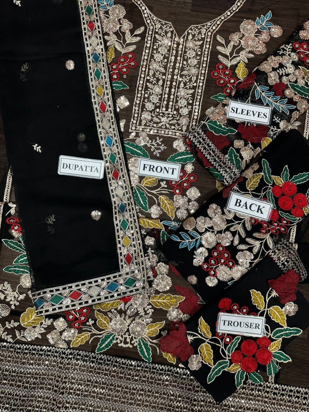 Rang Rasiya New Arrival – Luxury Chiffon Embroidered 3-Piece Party Wear Suit | Malai Trouser | Premium Festive Collection D-1047