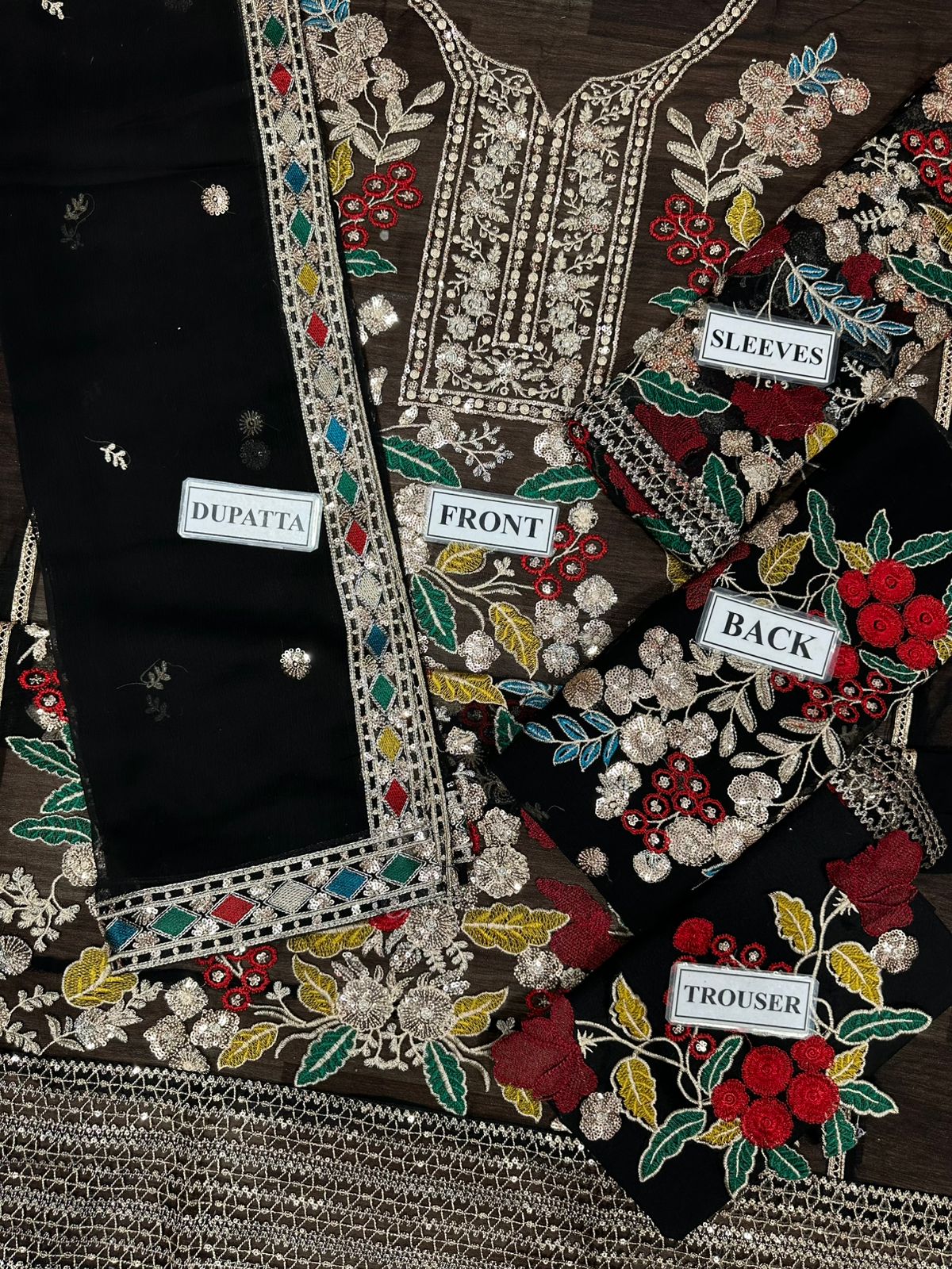 Rang Rasiya New Arrival – Luxury Chiffon Embroidered 3-Piece Party Wear Suit | Malai Trouser | Premium Festive Collection D-1047