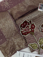 NUREH Midnight Collection – Heavy Embroidered Chiffon 3-Piece Suit | Organza Dupatta | Shamoz Silk Trouser | Master Blaster Replica D-1048