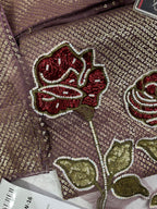 NUREH Midnight Collection – Heavy Embroidered Chiffon 3-Piece Suit | Organza Dupatta | Shamoz Silk Trouser | Master Blaster Replica D-1048