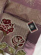 NUREH Midnight Collection – Heavy Embroidered Chiffon 3-Piece Suit | Organza Dupatta | Shamoz Silk Trouser | Master Blaster Replica D-1048