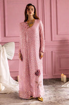 NUREH Midnight Collection – Heavy Embroidered Chiffon 3-Piece Suit | Organza Dupatta | Shamoz Silk Trouser | Master Blaster Replica D-1050