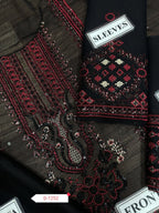 NOOR MA KAAMAL– Chiffon 3-Piece Suit | Malai Trouser | Sequence Work | Unstitched Replica D-1051