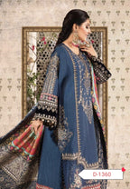 Maria B Chiffon | Heavy Spangle Embroidered Suit with Hand Embellishment & Digital Silk Dupatta D-1062
