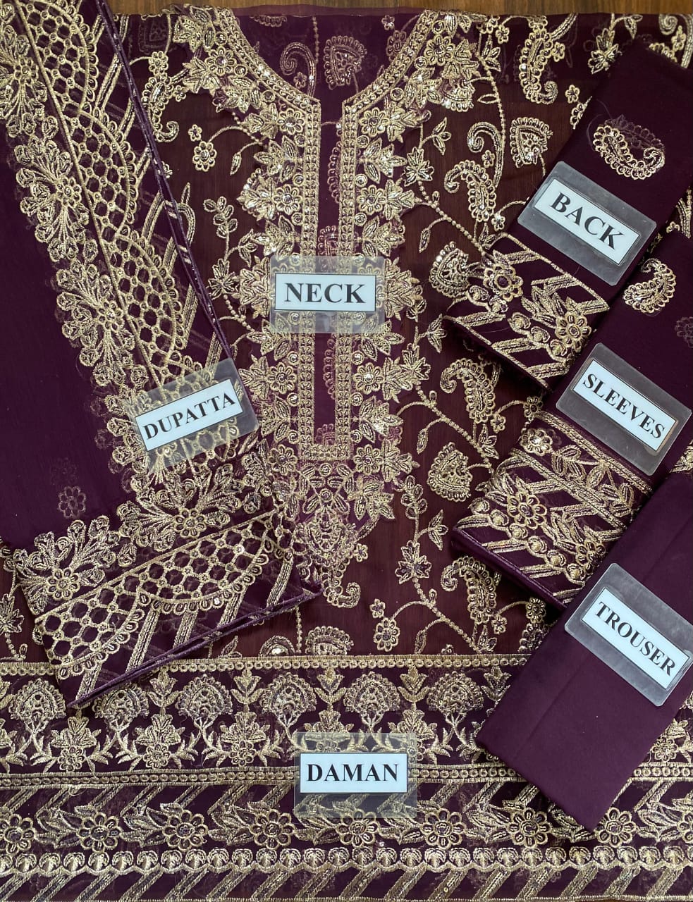 Asim Jofa Chiffon Suit D-1064