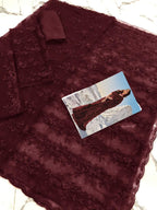 Indian Stylish Zinc Colour Saree – Heavy Thread Embroidery with 3D Flowers & Punch Ball | Net Saree with Blouse D-1069