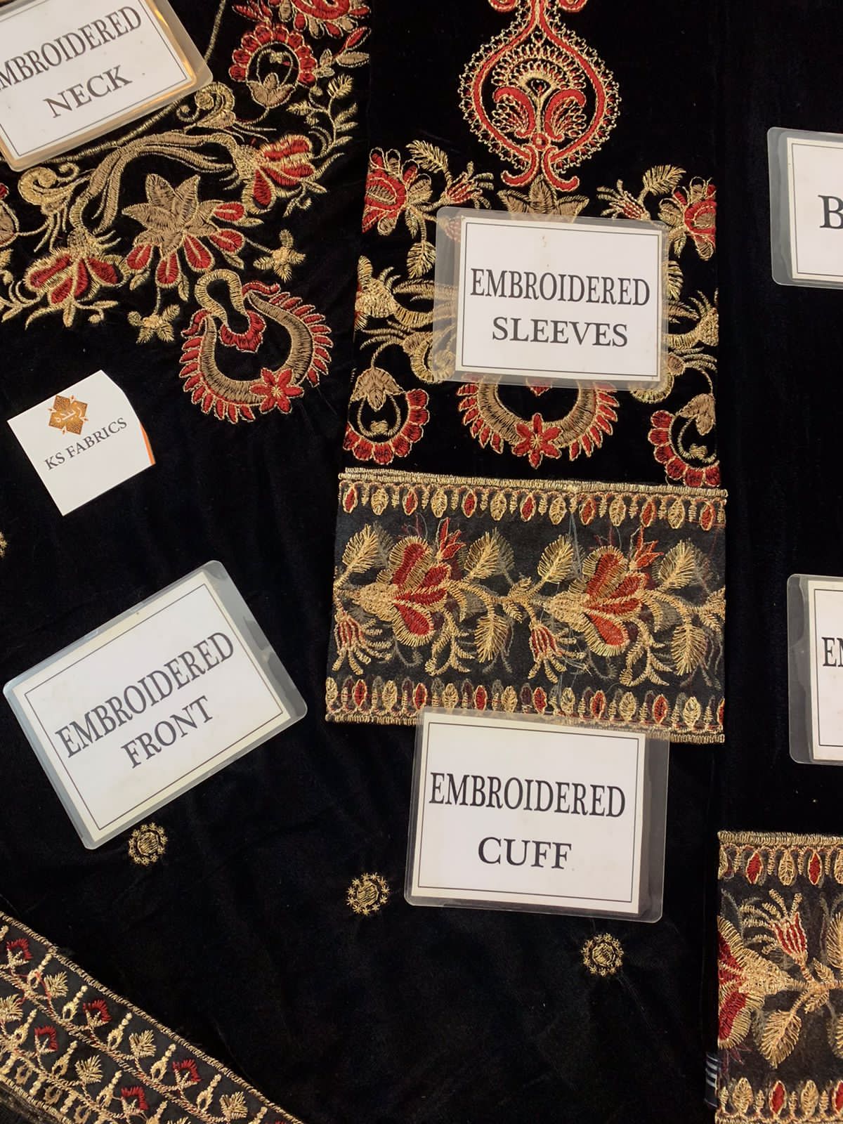 Adan Libas Velvet Collection – Heavy Embroidered 9000 Micro Velvet Suit with Net Dupatta & Silk Trouser D-1087