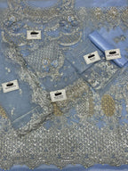 Maria.B Couture Wedding Maxi Collection– Fully Embroidered Net Maxi with Silk Trouser & Dupatta D-1084