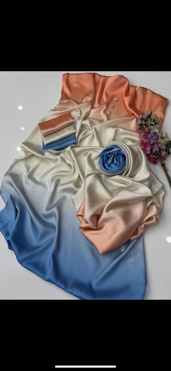 Lulusar Digital Printed Shamooz Silk 3-Piece Suit | Premium Silk Collection | New Arrival D-1106