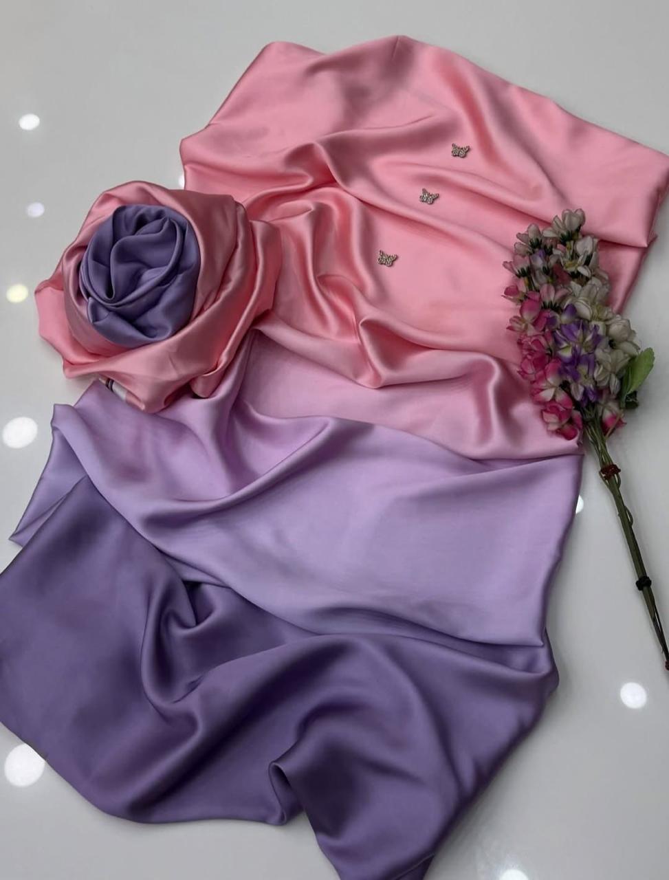 Lulusar Digital Printed Shamooz Silk 3-Piece Suit | Premium Silk Collection | New Arrival D-1107