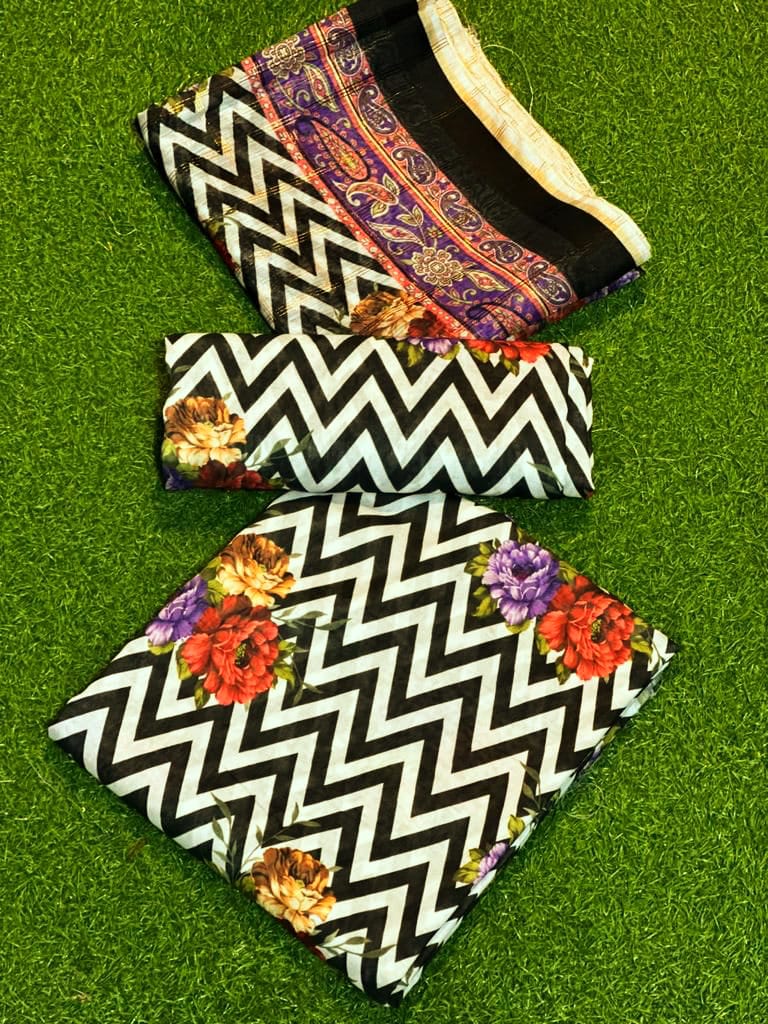 New Arrival Swiss Digital Printed 3-Piece Suit | Premium Swiss Lawn | Best Quality Collection D-1089