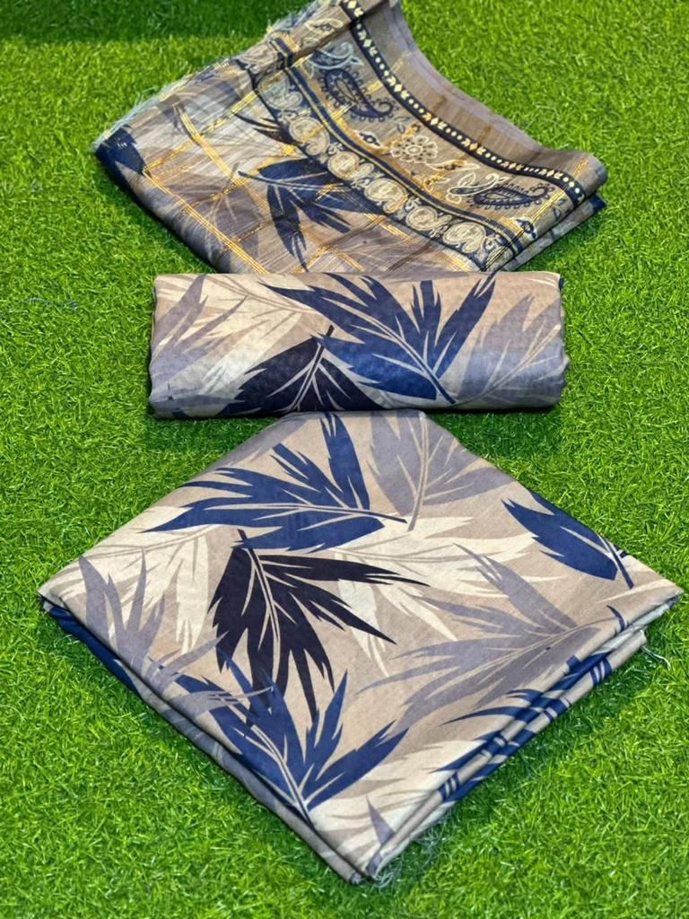 New Arrival Swiss Digital Printed 3-Piece Suit | Premium Swiss Lawn | Best Quality Collection D-1091