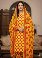 New Arrival Floral Digital Printed 3-Piece Suit | Swiss Lawn | Premium Quality D-1096