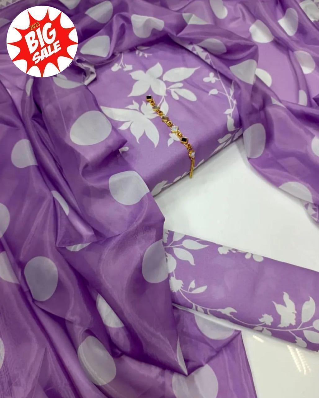 New Arrival Floral Digital Printed 3-Piece Suit | Swiss Lawn | Premium Quality D-1098