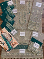 Gulaal Iconic Wedding Collection D-1080 | Premium Organza Embroidered Handwork 3-Piece Suit D-1137