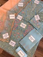 Maria B Luxury Wedding Edition | Heavy Embroidered Organza 3-Piece Suit | Premium Bridal & Festive Wear D-1138