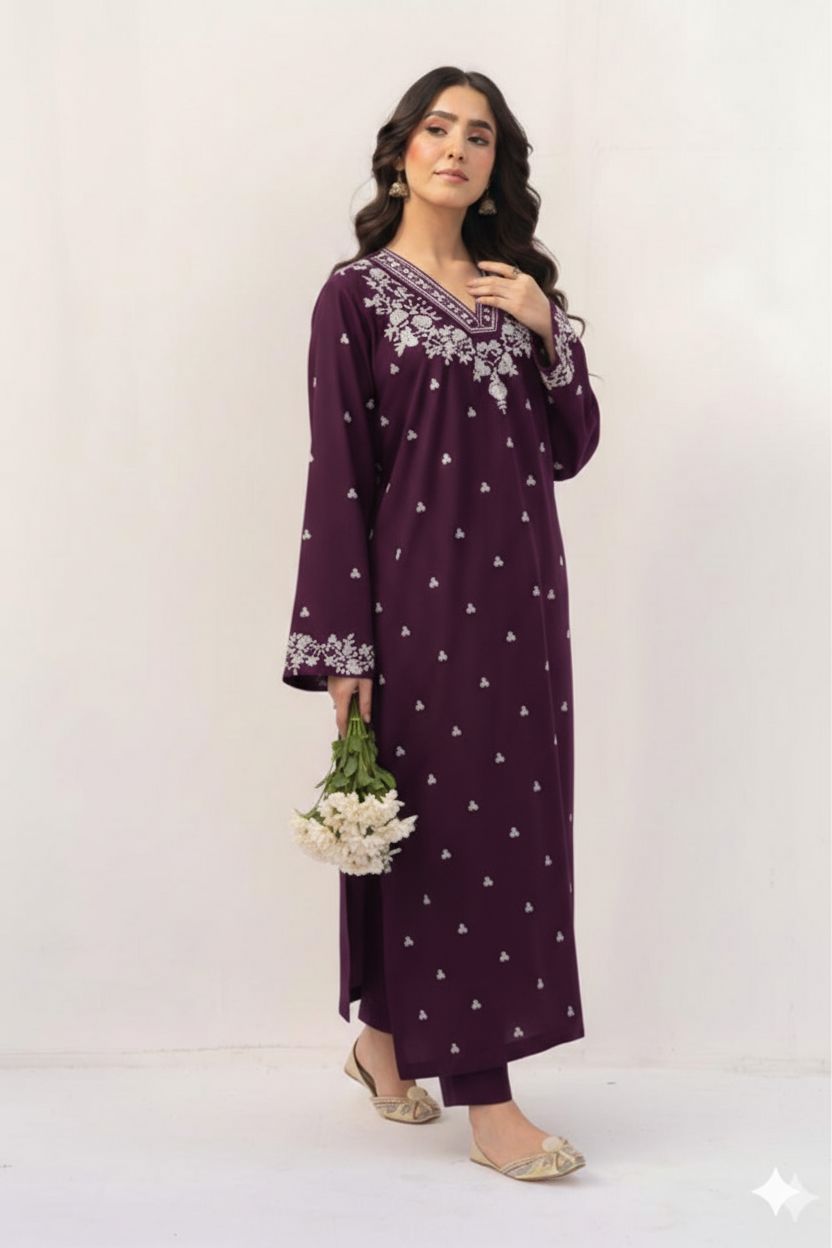 LAWN EMBROIDERED 2pc 1591