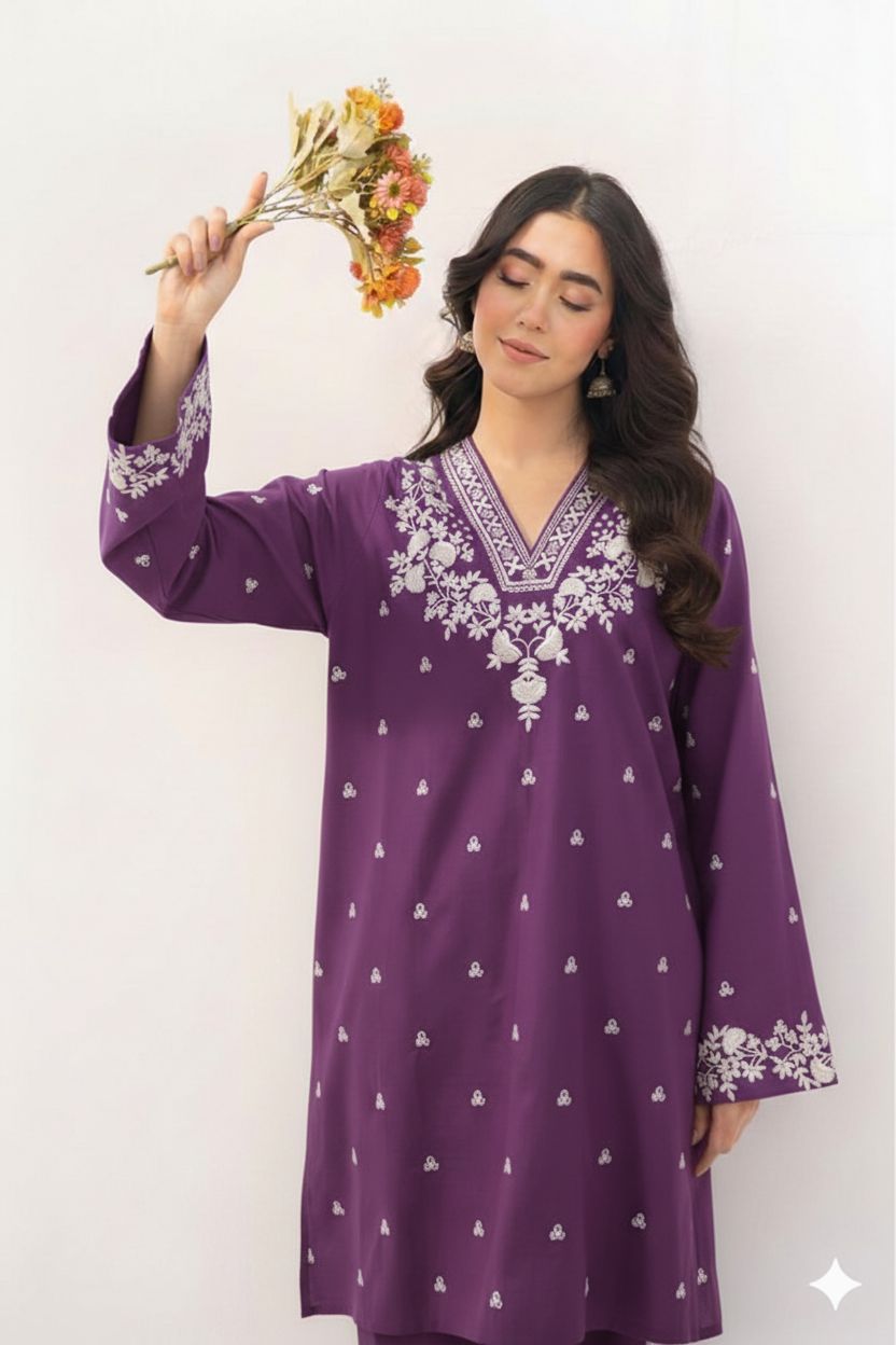 LAWN EMBROIDERED 2pc 1591