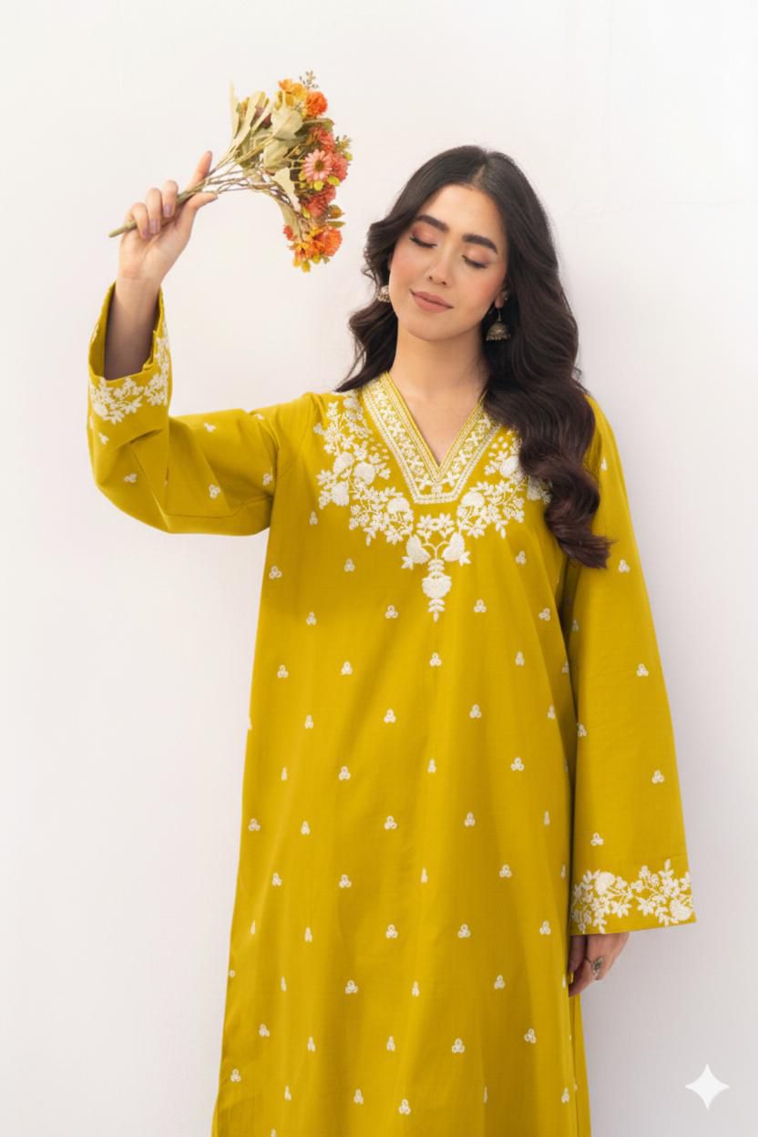 LAWN EMBROIDERED 2pc 1593