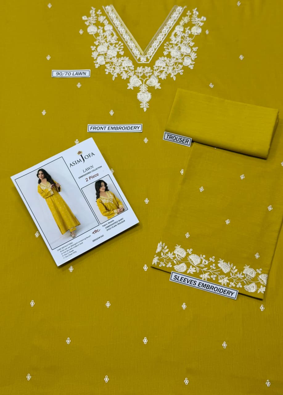 LAWN EMBROIDERED 2pc 1593