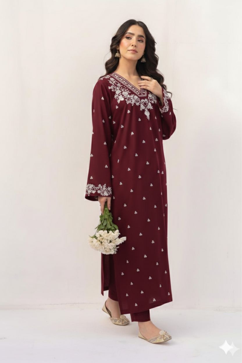 LAWN EMBROIDERED 2pc 1594