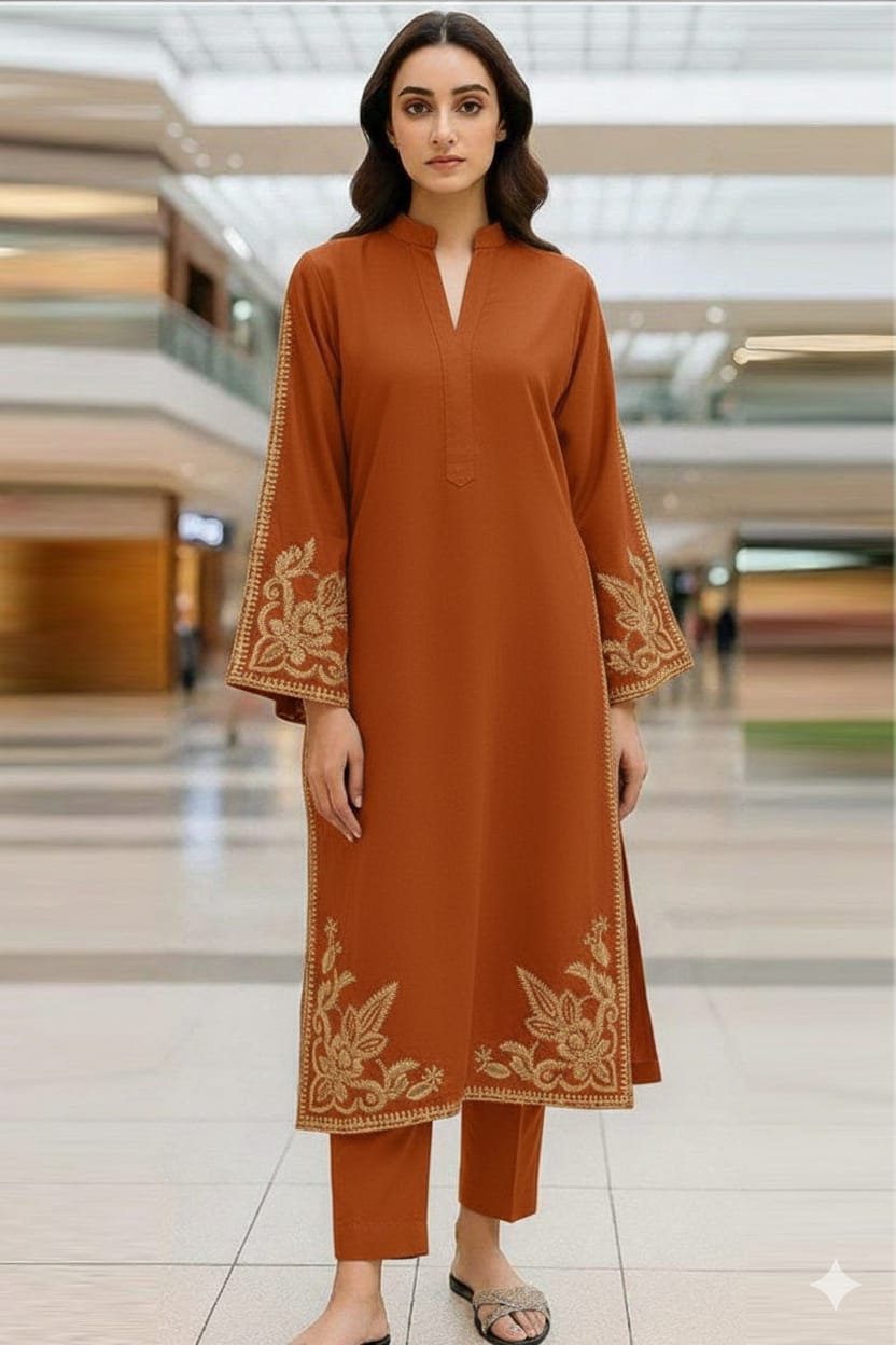 LAWN EMBROIDERED 2pc 1595