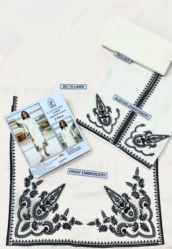 LAWN EMBROIDERED 2pc 1599