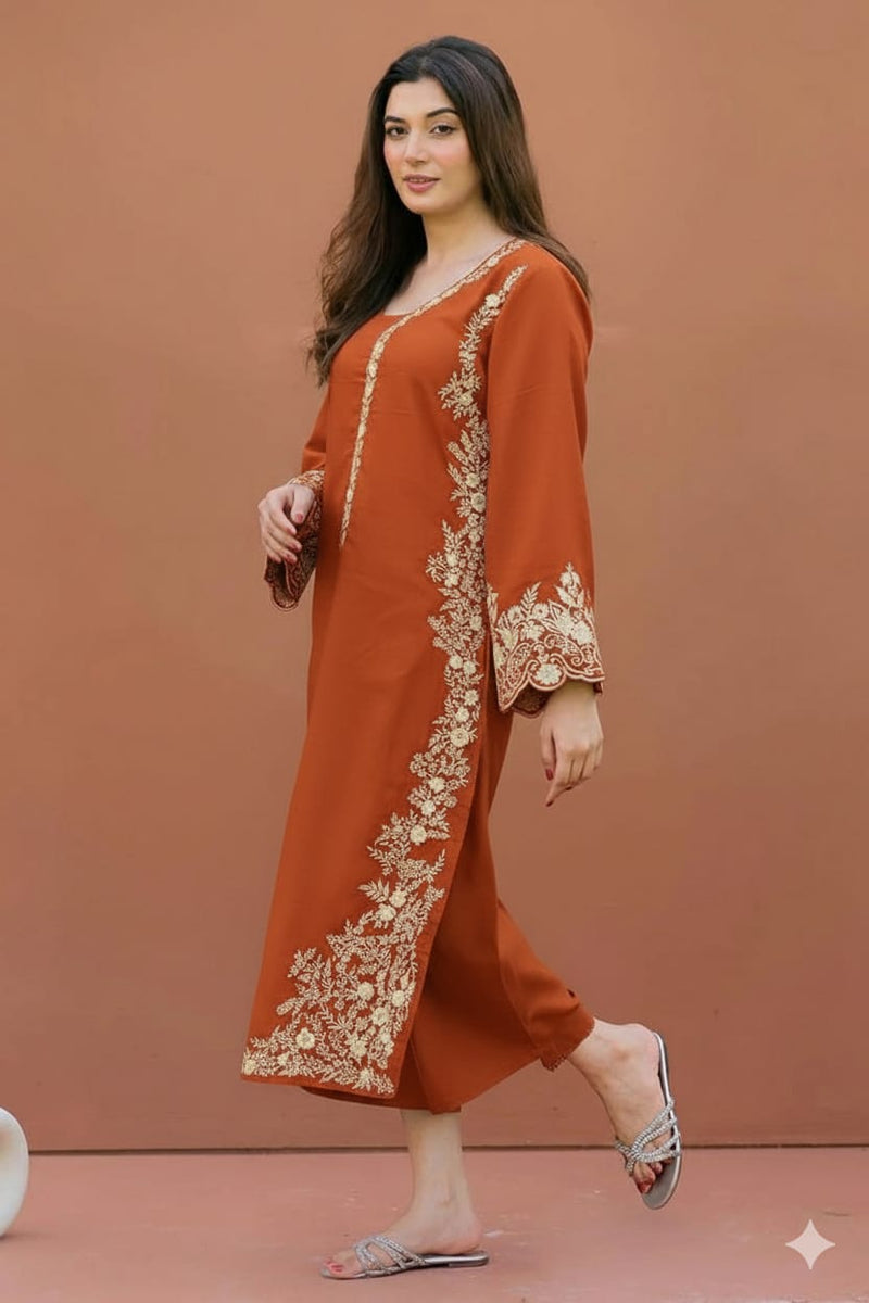 Unstitched LAWN EMBROIDERED 2pc 1602