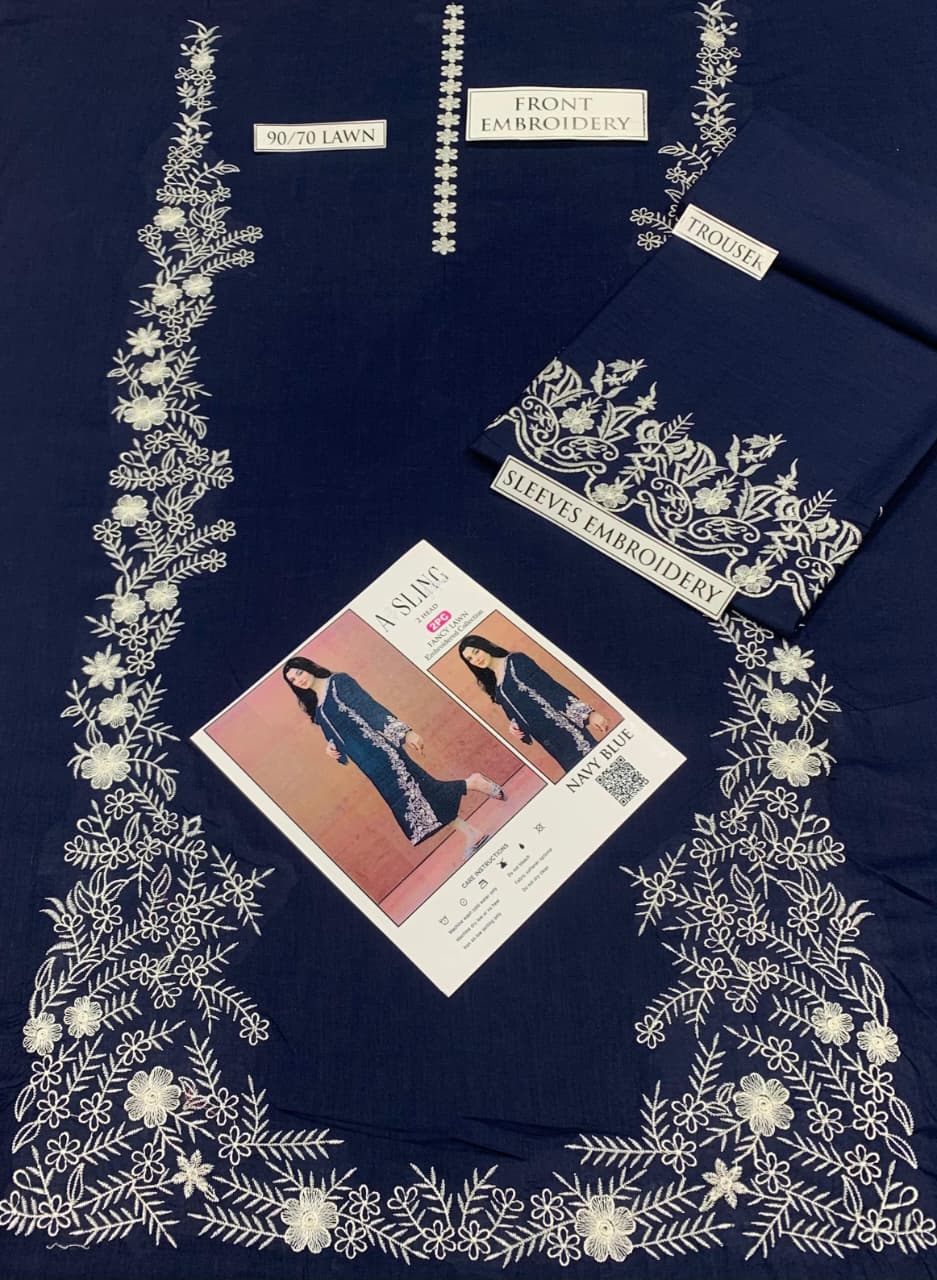 LAWN EMBROIDERED 2pc 1603