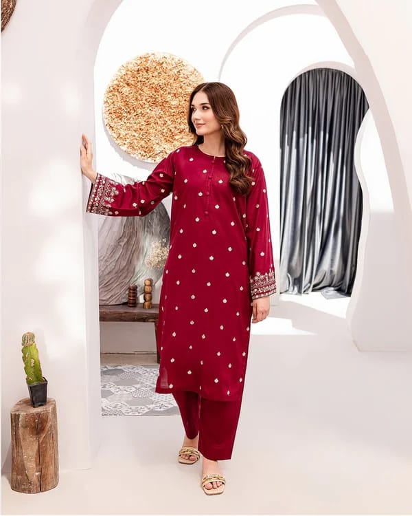 LAWN EMBROIDERED 2pc 1610