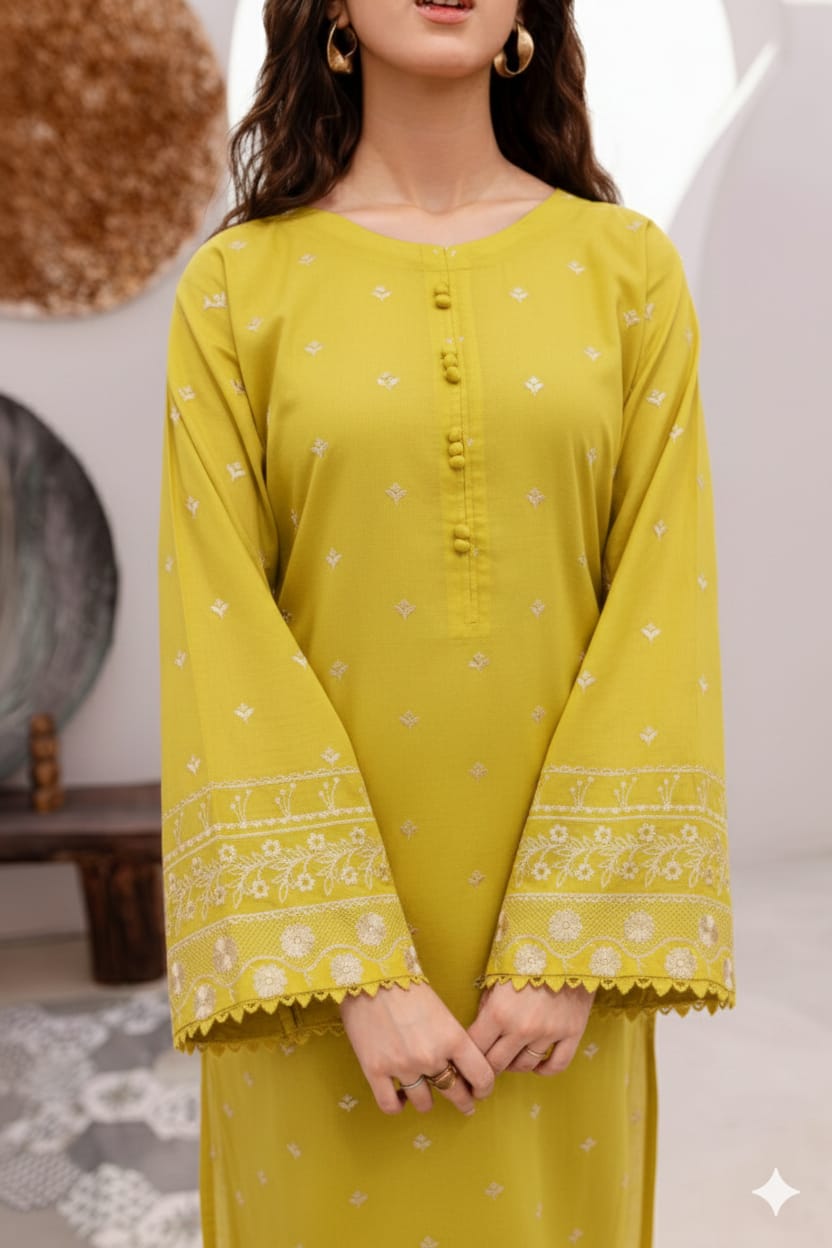 LAWN EMBROIDERED 2pc 1608
