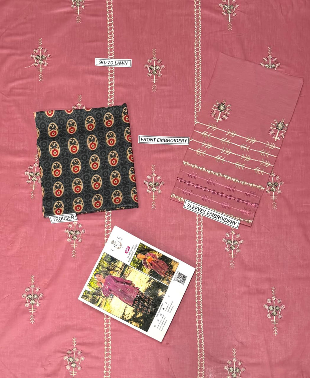LAWN EMBROIDERED 2pc 1614