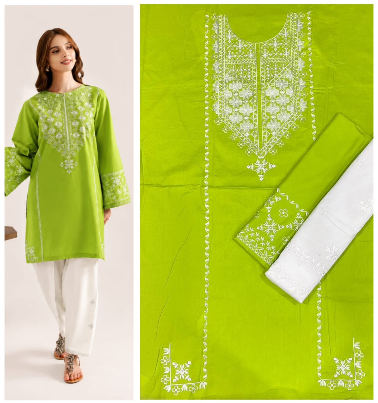 Lawn embroidery 2pc unstitch - d1524