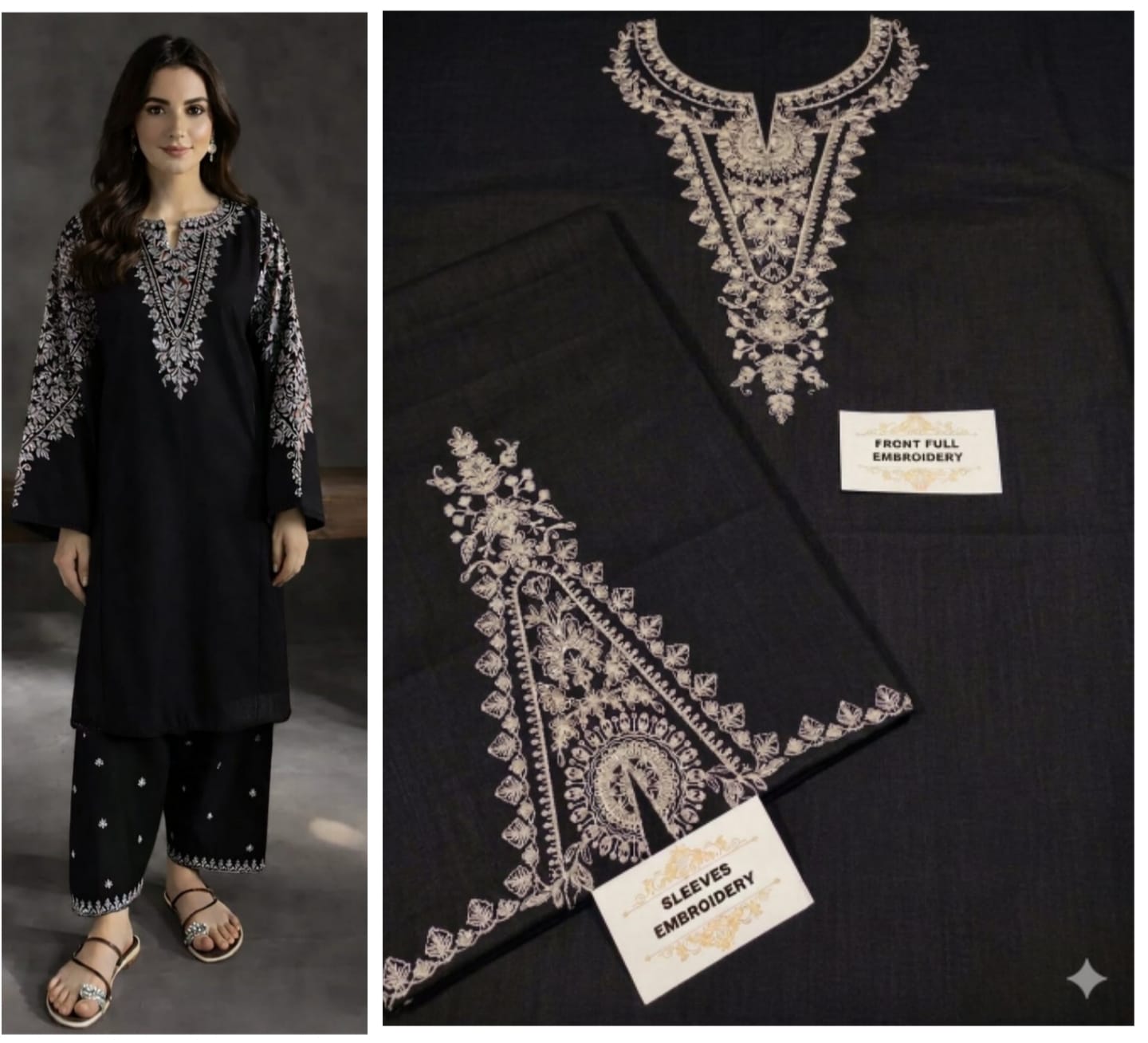 Lawn embroidery 2pc unstitch - d1516
