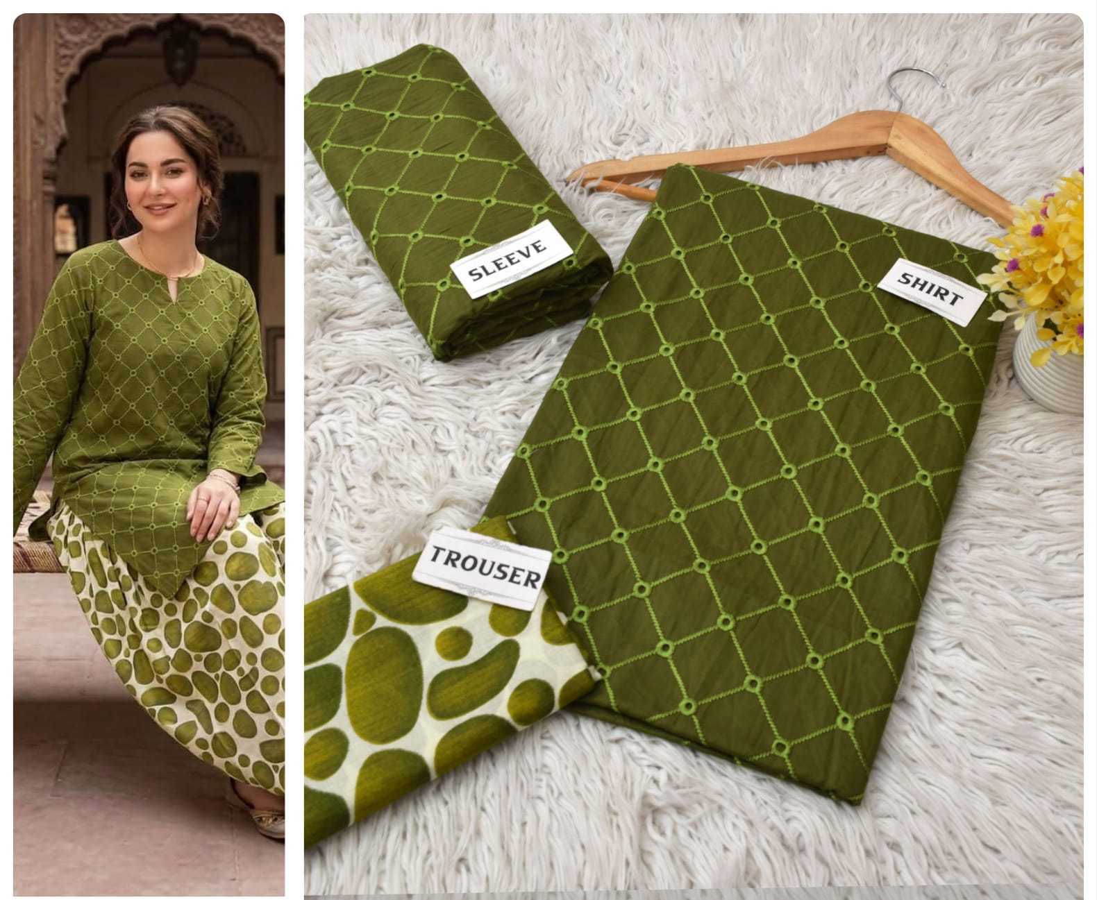 Lawn print 3pc unstitch - d1550