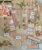 Crimson chikankari lawn 1340