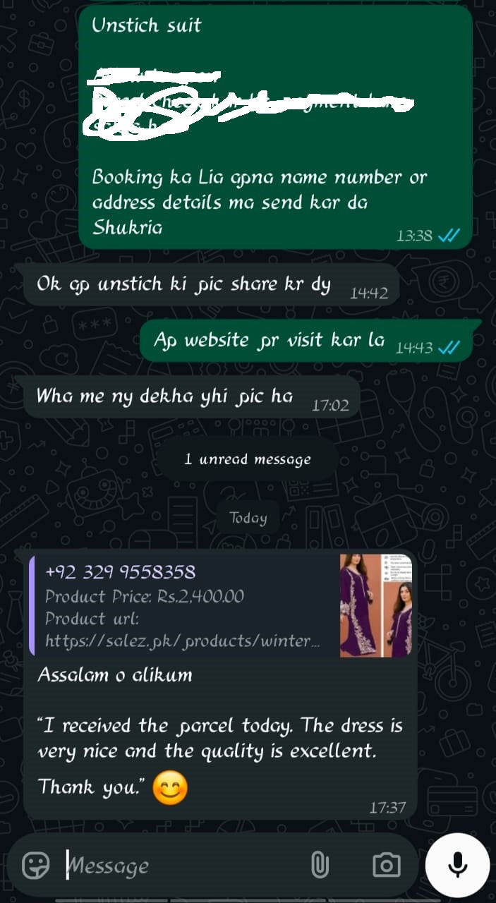 WhatsApp customer review 2