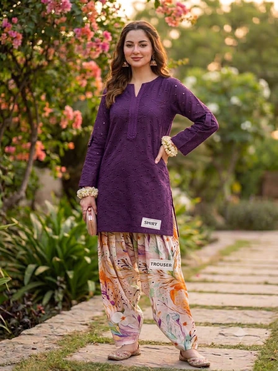 Lawn print 3pc unstitch - d1549