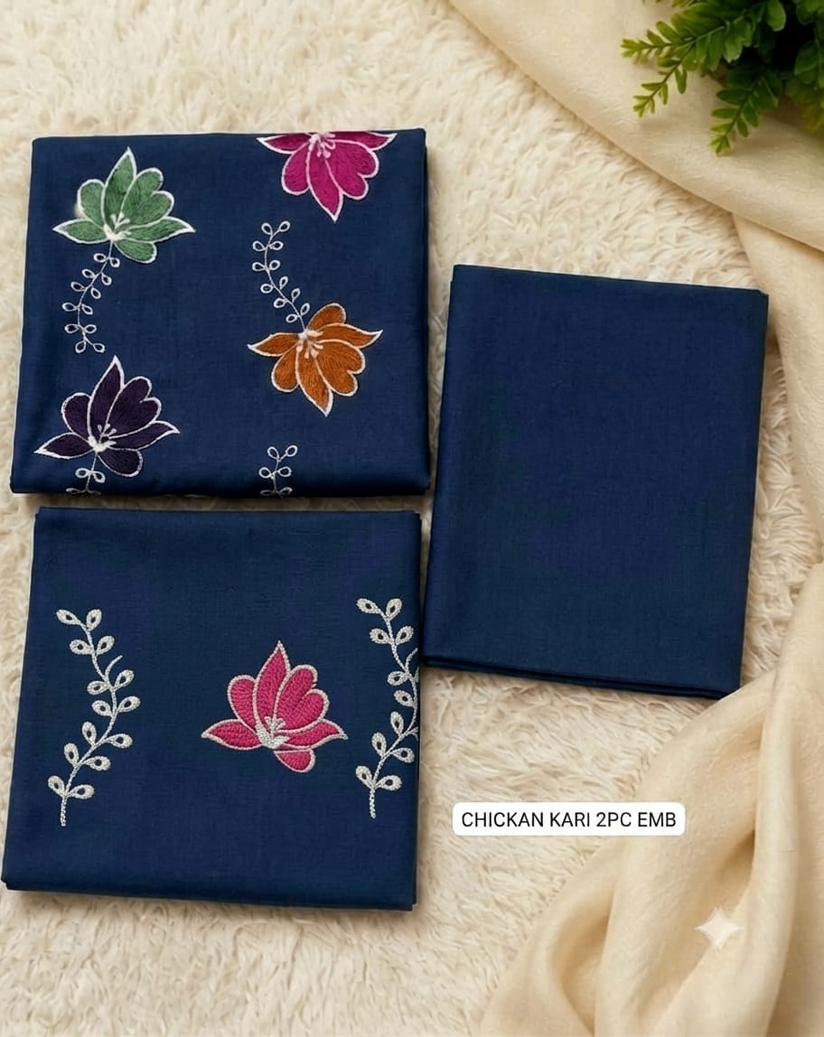 Bareeze lawn 2pc embroidery unstitch d1858