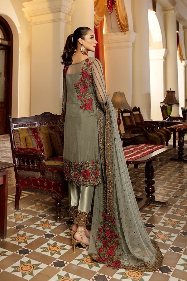 Serene imrozia chiffon heavy embroidery D-1705