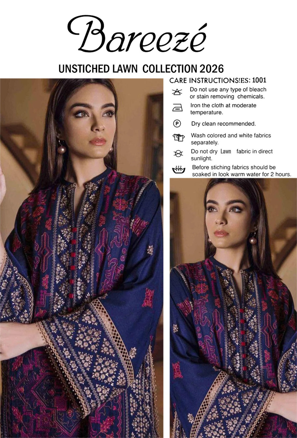 LAWN EMBROIDERED 2pc 1644
