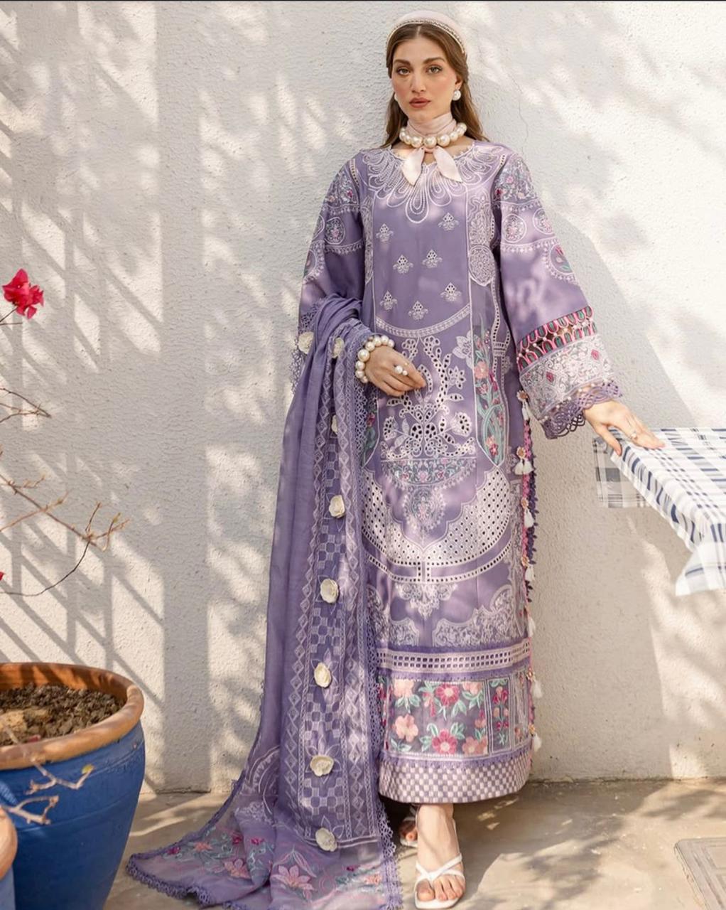 BIN ILYAS ChikenKaari Lawn Cotton D-1664